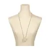 Collar largo tejido de perlas estilo coreano inspirado en ins con flor tridimensional, cadena para la clavícula exquisita de nicho de lujo ligero, accesorio de cadena para suéter