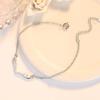 Pulseira de Prata de Lei S925 Cervo Chifre Forma Pulseira Feminina Moda Simples Prata Polida Joias Outlet de Fábrica