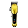 Conjunto de Aparador de Pelos Multifuncional Elétrico, Aparador de Cabelo Masculino, Lâmina em T, Aparador de Cabelo Sem Fio com Display LED
