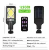 Luces solares para exteriores, iluminación de pasillo exterior COB con control remoto, farolas pequeñas, luces para patio con sensor de movimiento para jardín de villa