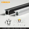 Perfil de Aluminio para Luz Lineal LED Luz Lineal Empotrada Canal de Luz de Aleación de Aluminio Tira de Luz Dura Canal de Aluminio Fuente de Luz Lateral