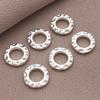 Cuentas Espaciadoras Gruesas Conservadoras de Color Plata Redondas Bandeja de Flores Espaciador de Cuentas DIY Pulsera Collar Accesorios de Joyería Espaciador de Cuentas Sueltas
