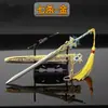 Modelo de arma antigua Tres Reinos juego completo de armas dieciocho mini adornos de metal niño espada juguete cuchillo