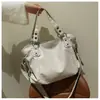 Bolsas Femininas de Exportação 2025 Outono Estilo Coreano Bolsa de Mão de Grande Capacidade Couro Macio Simples Casual Bolsa de Ombro Transversal