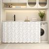 Gabinete de almacenamiento con cortina de sombreado floral pequeño de estilo pastoral, perchero para artículos diversos, perchero para cocina, zapatero, gabinete de baño, cortina antipolvo