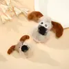 Lindo accesorio de perro de peluche tridimensional, muñeco de peluche tridimensional, producto semiacabado para bolsos y ropa, venta al por mayor de accesorios