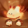 Lámpara de Silicona Táctil Luz Nocturna Lámpara Táctil Luz Suave Protección Ocular Control por Voz Luz Nocturna Regalo