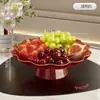 Prato de Frutas para Casa Nova, Mesa de Centro para Sala de Estar, Prato de Frutas, Luxo Acessível, Bandeja de Doces e Lanches para Recepção