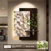 Pintura Decorativa de Entrada, Arte Abstracto de Alta Gama, Pintura para Colgar en Pasillo de Entrada, Mural de Iluminación de Entrada con Planta Verde Hidropónica