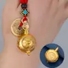 Llavero de olla con mango de zodiaco de cobre de imitación, llave de tetera de los doce zodiacos, colgante de llave, pequeño regalo escénico