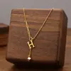 Collar Transfronterizo de Acero de Titanio para Mujer, No se Desvanece, Lujo Ligero, Versátil, Gama Alta, Cadena de Clavícula de Lujo, Listo para la Venta