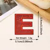 Parches bordados de letras inglesas 26 y números con lentejuelas rojas más vendidos transfronterizos con adhesivo termofusible para decoración de ropa