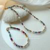 Pulsera de perlas barrocas naturales de colores mixtos de alta gama Cadena para la clavícula de personalidad chica Yuan Qi Hyun-a venta al por mayor