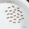 Decoraciones para uñas de arte con lazo de resina Melard, accesorios de lazo 3D flotantes de color café translúcido, de moda para otoño/invierno
