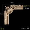 Calcomanía de Flor Tallada en Madera Maciza Estilo Europeo Francés Ángulo Flor Panel de Pared Fondo Pared Puerta de Gabinete Decoración de Muebles Cableado Piezas de Flores de Madera