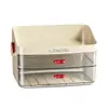 Caja de Almacenamiento para Cosméticos Estilo Crema Dormitorio Escritorio Gran Capacidad Cuidado de la Piel Color Organizador de Maquillaje Estante de Tocador