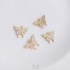 Preservação de cor 14K Pacote Ouro Micro Zircão Estéreo Borboleta Pingente Moda Novo Feito à Mão DIY Colar Primeira Jóia Pingente
