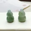 Colgante de Calabaza de Jade Tridimensional de Ágata Blanca, Calabaza con Agujero Pasante de Calcedonia, Accesorio para Colgar en el Coche para Pulsera DIY, Colgante Pequeño al por Mayor