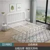 Cama de ferro forjado cama de casal. Mio Europeu simples. Reforçada espessa cama de ferro simples de casal cama de estrutura de ferro para aluguel
