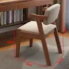 Silla de madera maciza, sillón individual con reposabrazos, respaldo con cojín suave, taburete, silla para conferencia de oficina, mahjong, silla de escritorio