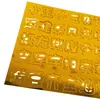 Nuevos 26 Alfanuméricos Ingleses Princesa Príncipe de Cumpleaños Acrílico Decorativos Repujados Decoraciones para Hornear Pasteles