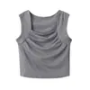 Camisole de Modal Verão 2026 Novo Estilo para Mulheres, Elegante e Ajustada ao Corpo, Adequada para Usar por Cima ou como Camada Base, Top Sem Mangas