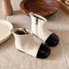 Botas de Piel para Niña 2026 Otoño Nuevo Estilo Coreano Estilo Pequeño Chanel Botas Elegantes de Princesa para Niños Bota Casual para Bebé Niña Punta Cuadrada