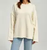 Novo suéter de malha folgado plus size russo europeu e americano para comércio exterior de mulheres, outono e inverno novo estilo casual preguiçoso tricô