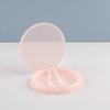 Material de Embalaje para Caja de Rubor Rosa Irregular de Tres Colores al por Mayor Caja de Tres Compartimentos para Corrector y Crema de Contorno Material de Embalaje para Paleta de Sombras de Ojos de Alto Brillo