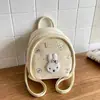 Mochila de Moda de Verano 2026 con Bordado de Conejo Lindo de Dibujos Animados, de Alto Valor, Simple y Versátil