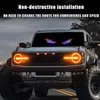 Suministro Exclusivo Transfronterizo de Ojos de Diablo Dinámicos con 11 Modos, Luces Decorativas LED USB Delanteras y Traseras para Coche Ojo Grande Kazilan