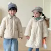 Chaqueta acolchada de algodón para niños con forro polar para niños y niñas, Vestido acolchado de algodón Otoño e Invierno 2026 Estilo Nuevo Ropa de algodón para bebés Ropa de invierno para hermanos
