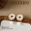Pendientes de borla de flor versátiles exquisitos moda retro aguja de plata s925 lujo ligero sensación de alta gama pendientes vintage de nicho para mujer