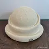 Sombrero de ala enrollada estilo francés inspirado en Hepburn para mujer, Primavera y Verano, Gama Alta, Adelgazante, Transpirable, Sombrero tipo Cubo Versátil