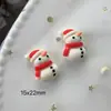 Accesorios de Resina DIY de Pingüino Muñeco de Nieve Papá Noel Grande Funda para Teléfono Móvil Pegamento de Crema Tocado Pasador Materiales Hechos a Mano