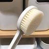 Cepillo de baño suave, cepillo trasero, artefacto, cepillo de baño, mango largo, cepillo de baño de barro japonés, cepillo seco para adultos, buen antideslizante