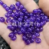 Cuentas de ábaco de jade con agujero grande de cuarcita morada, cuentas de jade sueltas, anillos de amatista de imitación, anillos para colgar, cuentas espaciadoras, cuentas decorativas