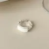 Anillo Nuevo de Nicho Estilo Coreano de Lujo Ligero, Anillo Ancho Vintage de Nicho, Anillo Abierto Ajustable Versátil Personalizado para el Dedo Índice