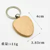 Llaveros de Madera de Haya al por Mayor en Stock con Grabado Láser Creativo, Colgantes de Madera DIY, Personalización Personalizada de Madera Maciza