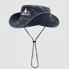 Nuevo Sombrero para el Sol de Exterior para Mujer, Moderno, Selva, Senderismo, Pesca, Parasol, Sombrero de Senderismo, Sombrero para el Sol Bordado para Hombre