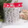 Itens transparentes canelados de Natal transfronteiriços, pingentes de barra de gelo, decorações de árvore de Natal de pingentes de gelo, pingentes festivos, enfeites para pendurar