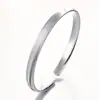 Nuevo Pulsera de Plata de Ley Ojo de Gato de Verano para Mujer Tobillera Plata 9999 Abierta CNC Cepillada Luz Destellante Pulsera de Plata de Lujo