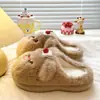 Sapatos de Maternidade Fofos de Pelúcia Fechados para o Inverno, Pantufas de Algodão Quentes e Antiderrapantes para Casa para Mulheres, Novo Modelo 2026 Atacado