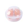 Caixa de armazenamento com quatro ovos de pêssego de neve e rosa, cabaça, gota d'água, corte oblíquo, gota d'água, bola de beleza, esponja, almofada de ar, material de embalagem