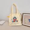 Bolso de hombro con bordado de cachorro, 4931 pulgadas, gran capacidad, informal, combinable, portátil, con cordón ajustable, bolso de mano de gran capacidad