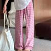 Amazon Moda de Primavera Transfronteriza Pantalones Casuales Sueltos con Estampado de Corazones Nuevos Pg0359