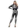 Disfraces de Halloween al por mayor Europeos y Americanos más vendidos Desfile de Halloween Mono de esqueleto de diamante Mallas para hombre y mujer