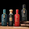 Garrafa de Vinho de Vidro Flor de Assar Spray Garrafa Criativa para Bebidas Alcoólicas Garrafa de Vinho de Vidro Um Jin Selada Garrafa de Vinho de 500ml