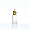 Frasco Octogonal de Vidro Transparente para Óleo Essencial Roll-on Frasco Mini Amostra de Perfume Frasco Roll-on 9ml