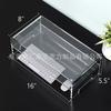 Suporte de Acrílico Transparente Personalizado pelo Fabricante para Elevação de Exibição, Suporte para Computador, Suporte de Camada Dupla para Laptop, Suporte Acrílico Dobrado a Quente